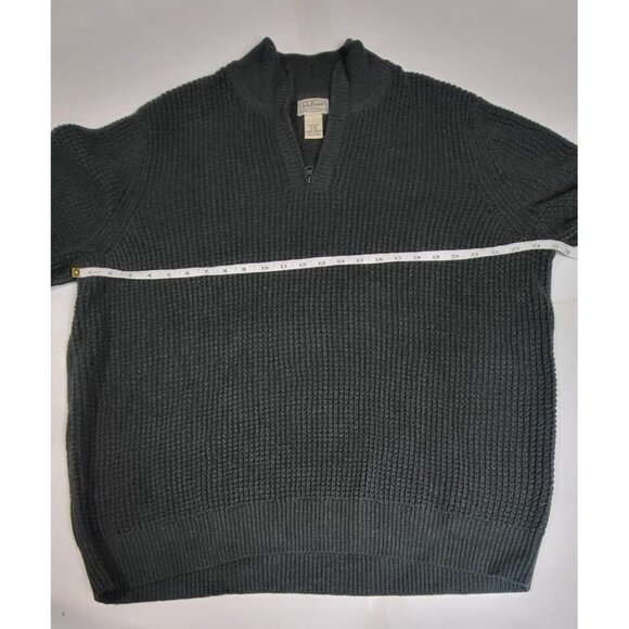 L.L. Bean Green Ribbed Pullover Sweater Size XL - Picture 5 of 8